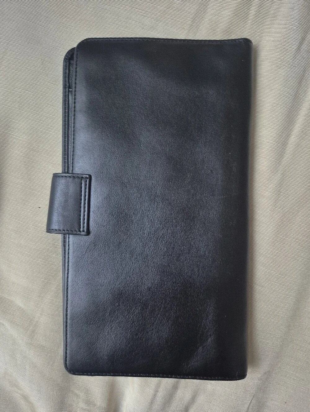 Dilana Black Leather Passport Wallet